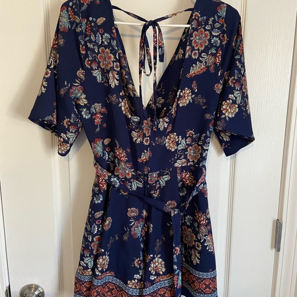 Ash & Violet blue floral romper - Picture 2 of 7